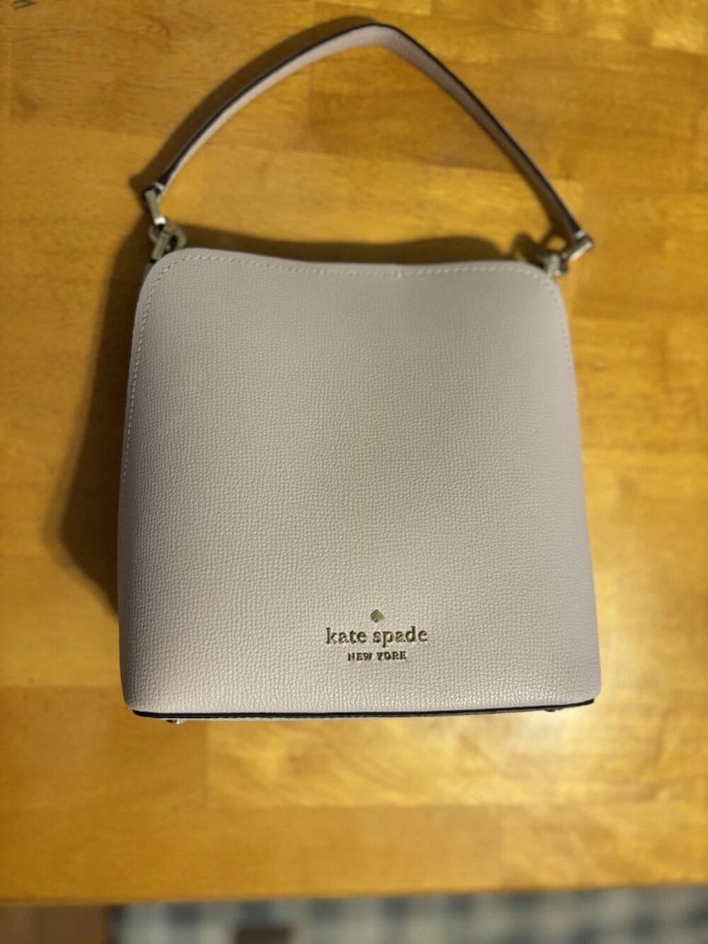 Kate Spade New York Leather Bucket Bag Lilac Moonlight